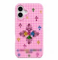Pink Hearts Plaid Phone Case