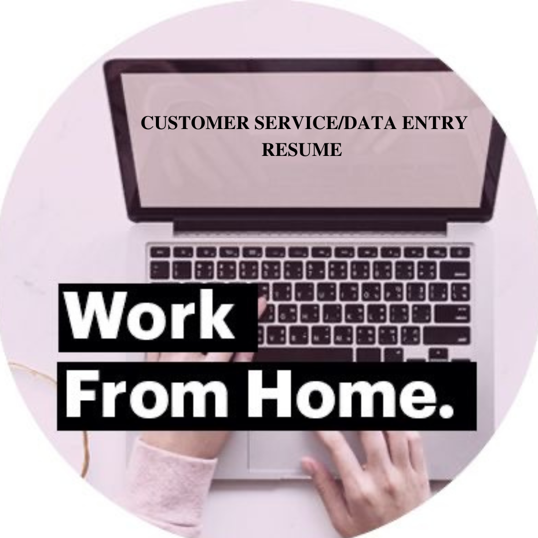 WFH Data Entry Resume
